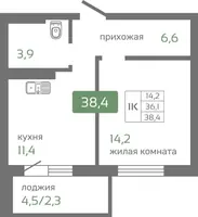 Планировка 1-комн.