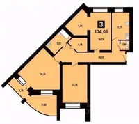 Планировка 3-комн.