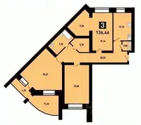 Планировка 3-комн.