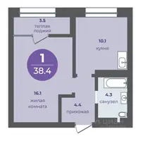 Планировка 1-комн.
